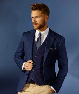 紺カーディガン